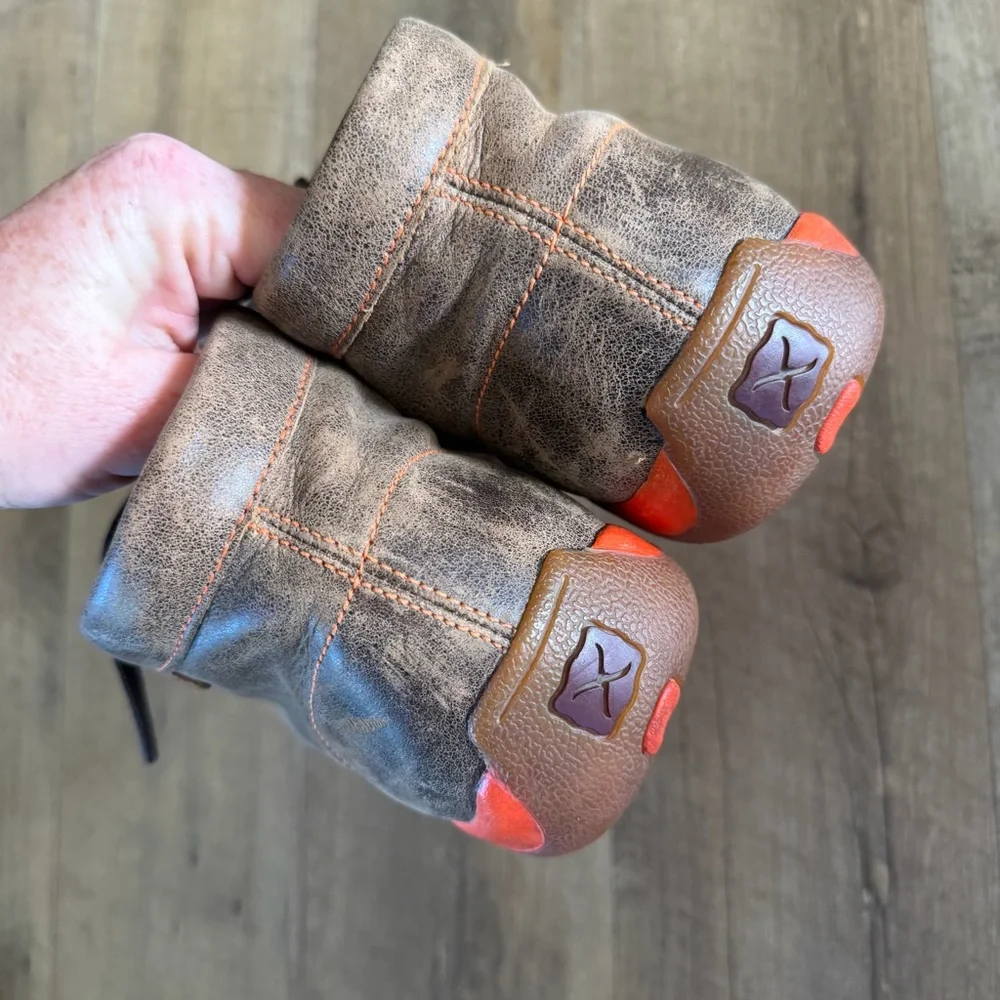 Twisted X Men's Brown & Orange Driving Moc
